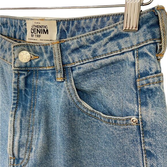 Zara Authentic Denim By TRF Trafaluc Straight Leg Size 4 - Picture 4 of 10